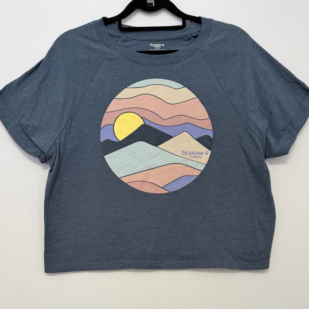BearPaw Outdoors Graphic Mountain Landscape T-Shirt Women’s size XL